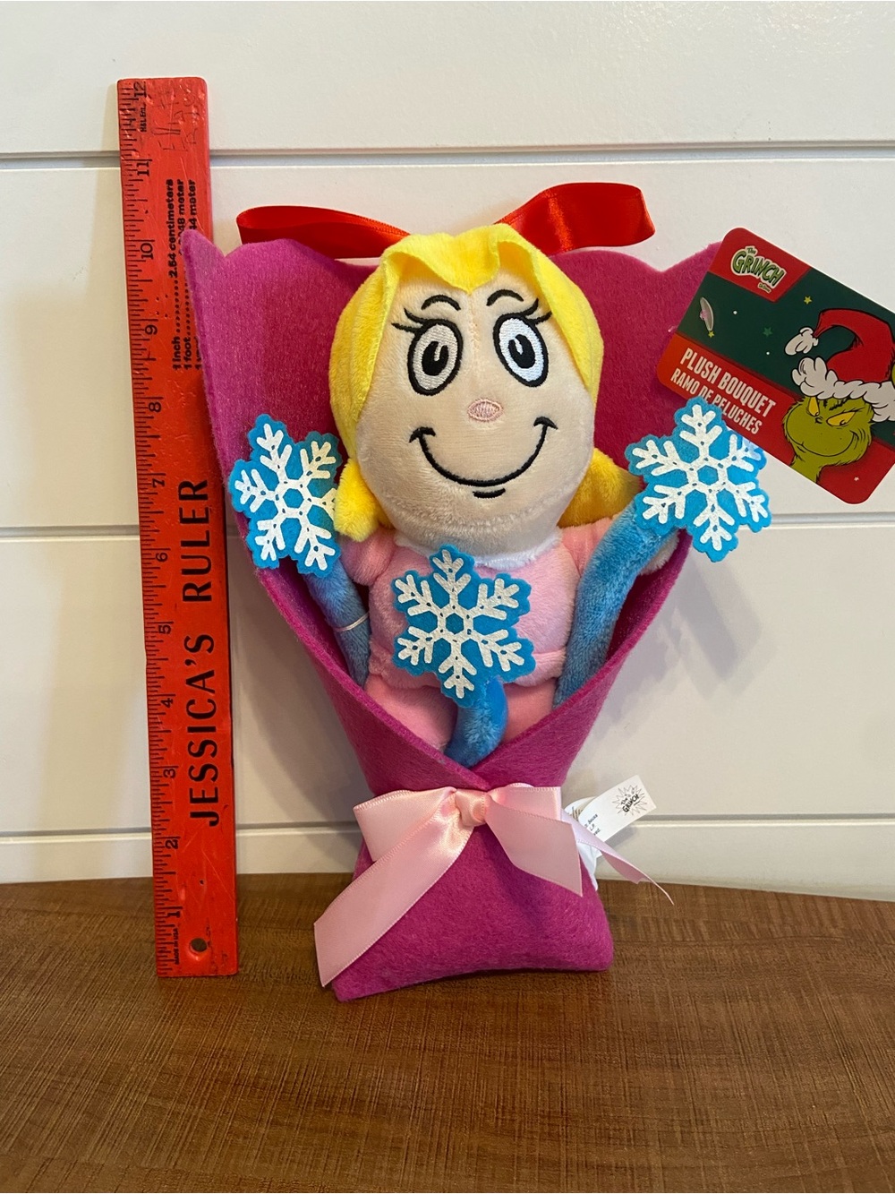 NWT How the Grinch Stole Christmas Cindy Lou who Bouquet plush